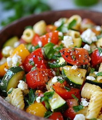 Nudelsalat mit Ofengemüs