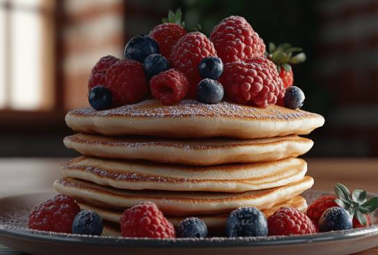 Pancakes mit Beeren