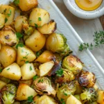 Gebackener Rosenkohl mit Honig und Apfelstücken - Ein einfaches Rezept für die ganze Familie