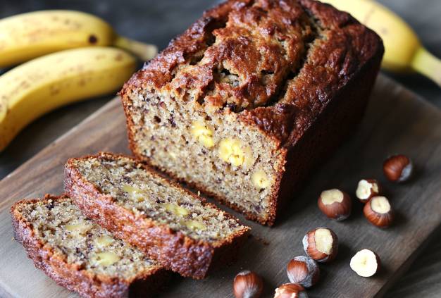 Bananenbrot ohne Zucker