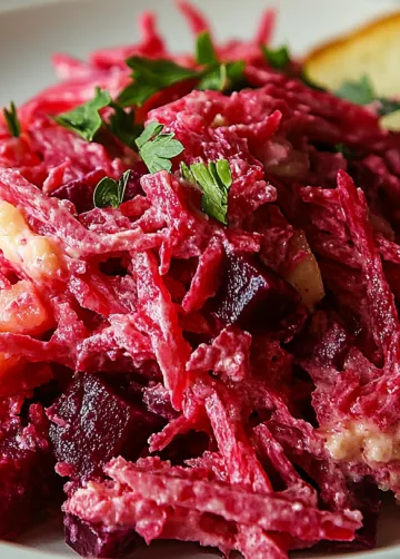 Geriebener Apfel Rote-Beete-Salat