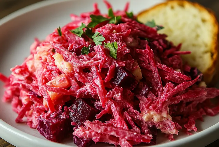 Geriebener Apfel Rote-Beete-Salat