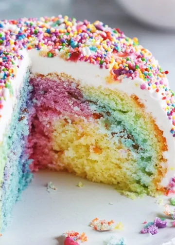 Regenbogenkuchen