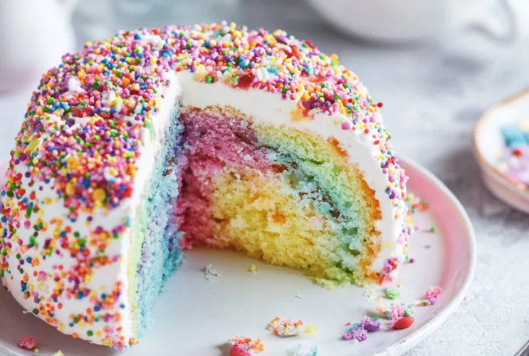 Regenbogenkuchen