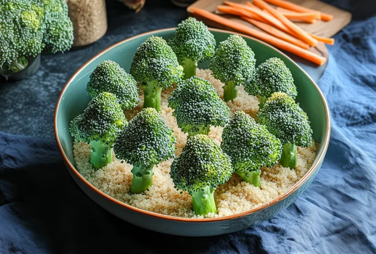 Gemüse-Winterwald mit Quinoa