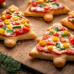 Weihnachtsbaum-Pizza