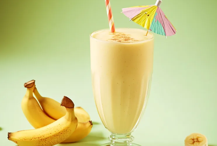 Bananen-Smoothie-Spritz – Fruchtig, cremig und erfrischend