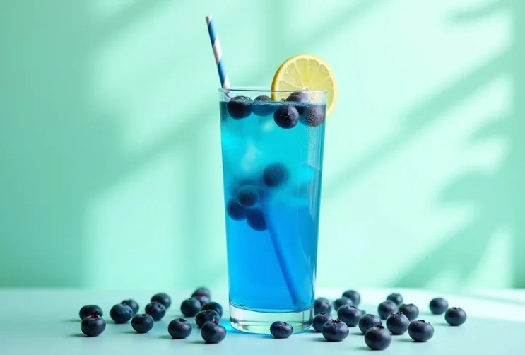 Blaue Meerjungfrau-Limonade