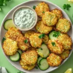 Zucchini-Puffer mit Kräuterquark