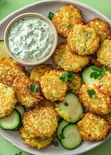 Zucchini-Puffer mit Kräuterquark