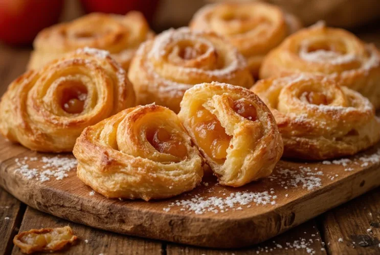 Fruchtige Blätterteig-Schnecken aus der Heißluftfritteuse