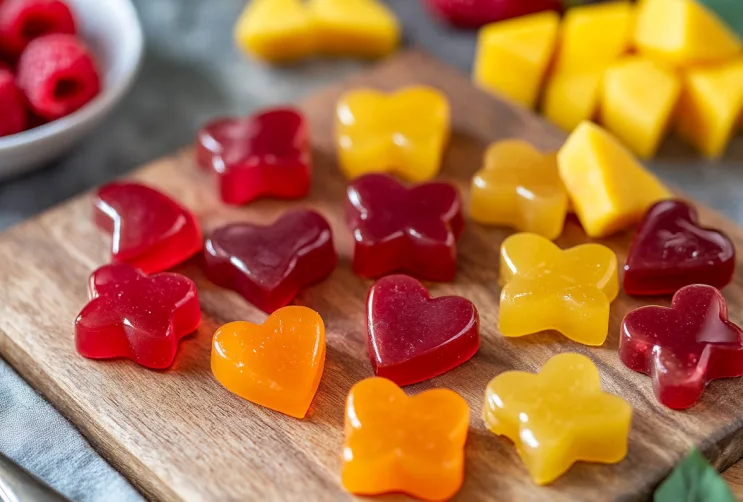 Hausgemachte Fruchtgummis ohne Zucker