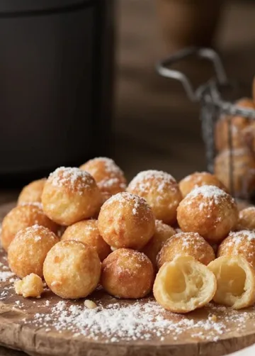 Mini-Quarkbällchen aus der Heißluftfritteuse