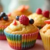 Regenbogen-Muffins