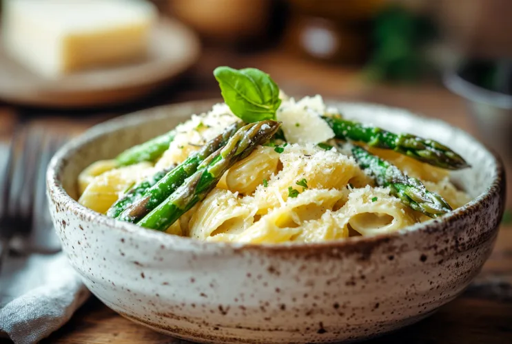 Spargel-Ricotta-Pasta