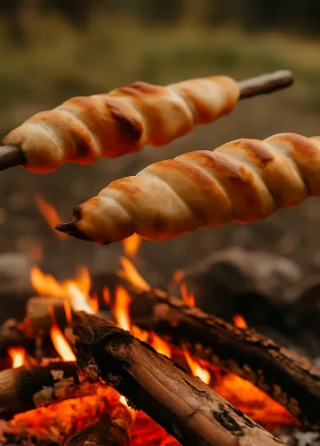 Klassisches Stockbrot