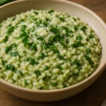 Waldzauber-Risotto mit Bärlauch und Parmesan