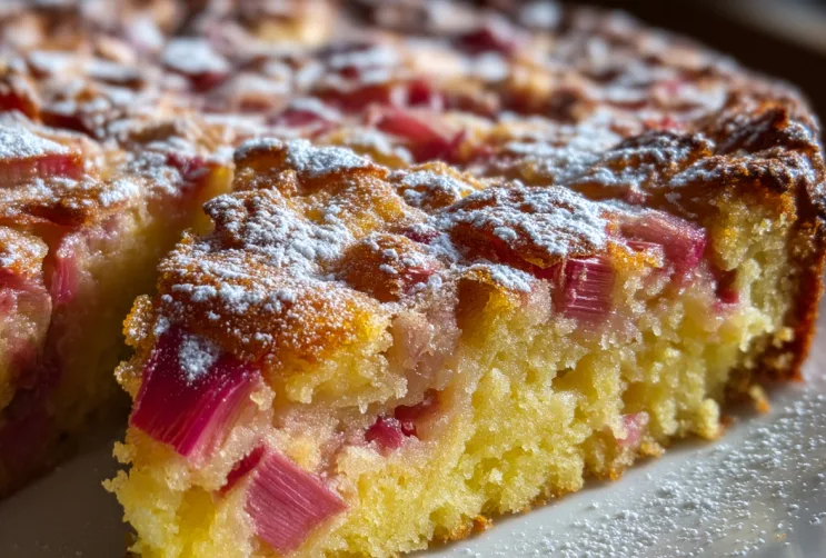 Natursüßer Rhabarberkuchen: Der saftige Frühlingsgenuss ohne Zucker - einzeln