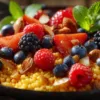 Beeren-Couscous-Bowl