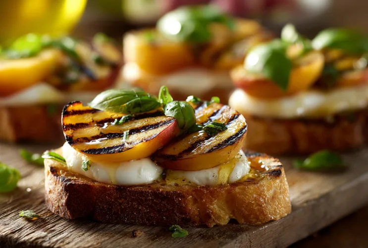 Pfirsich-Mozzarella-Zauber