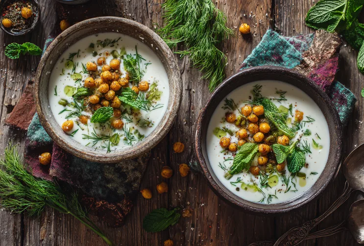 Türkische Joghurt-Gurken-Suppe