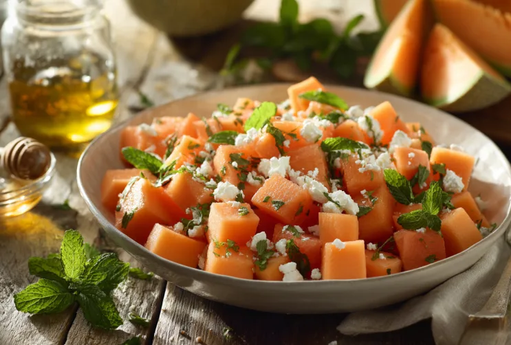 Melonen-Feta-Salat