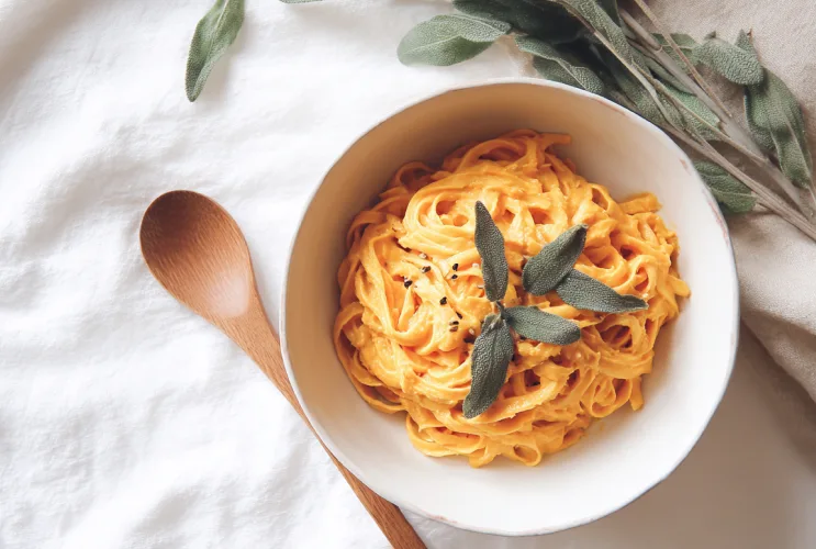 Pasta mit Kürbis und Salbei Sauce