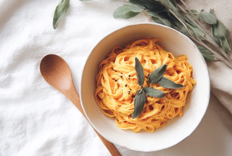 Pasta mit Kürbis und Salbei Sauce