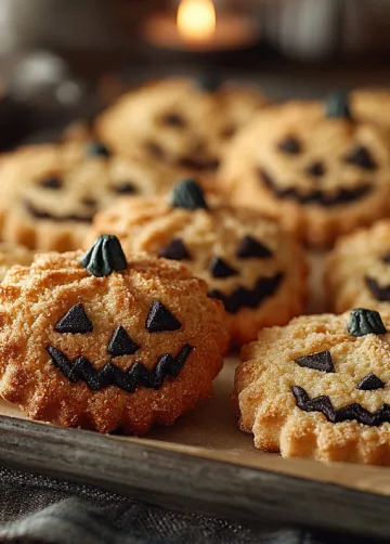 Halloween-Kürbis-Kekse