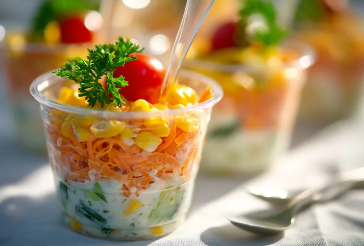 Herbst-Schichtsalat im Glas