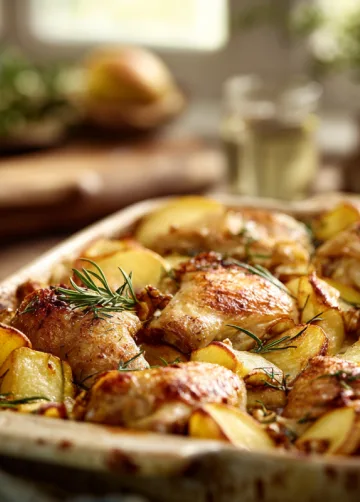 Apfel-Walnuss-Hähnchen aus dem Ofen
