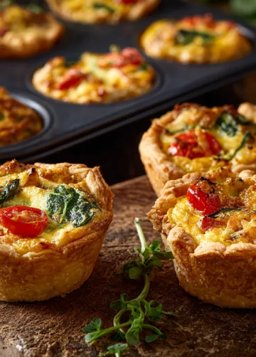 Mini-Quiches aus der Heißluftfritteuse