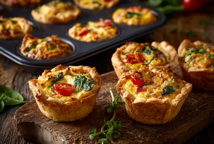 Mini-Quiches aus der Heißluftfritteuse