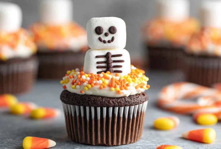 Skelett-Cupcakes