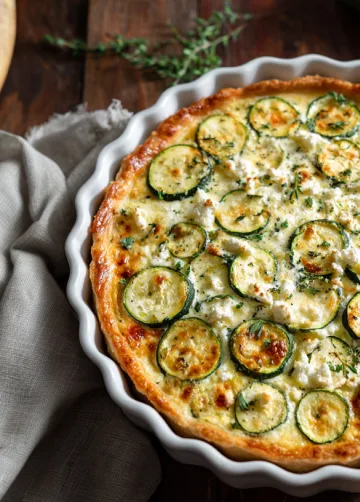 Zucchini-Sonnenscheiben-Quiche