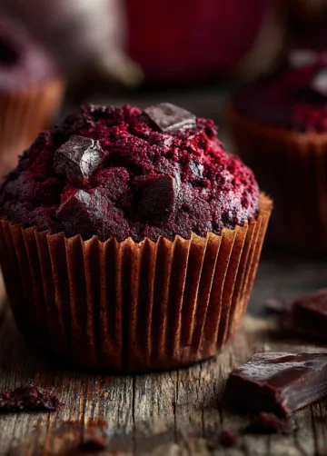 Rote Beete Schokoladen-Muffins
