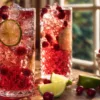 Cranberry-Limetten-Spritz (Alkoholfrei)