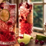 Cranberry-Limetten-Spritz (Alkoholfrei)