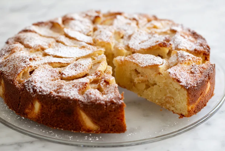 Natürlich süßer Familien-Apfelkuchen