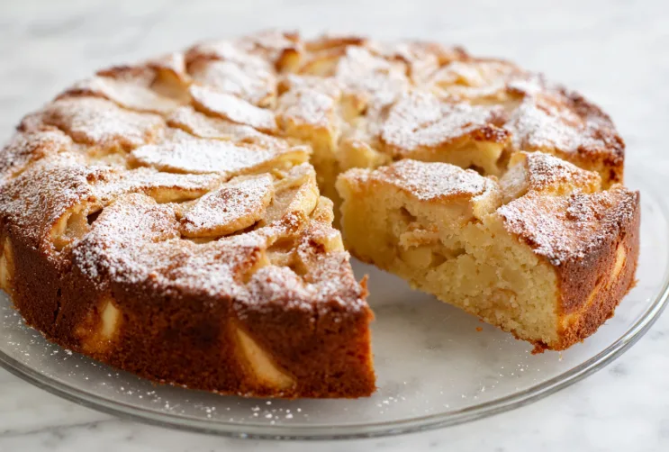 Natürlich süßer Familien-Apfelkuchen