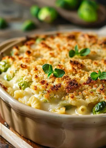 Rosenkohl-Mac'n'Cheese