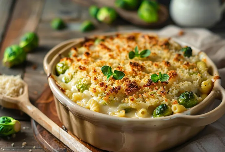 Rosenkohl-Mac'n'Cheese