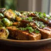 Tempeh mit karamellisierten Rosenkohl
