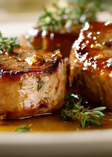 Herzhafte Schweinemedaillons in Senf-Honig-Marinade