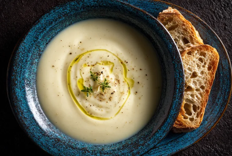 Samtige Blumenkohl-Suppe