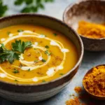 Cremige Süßkartoffel-Linsen-Suppe