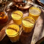 Goldene Milch mit Honig und Zimt