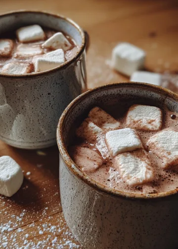 Heiße Schokolade mit Marshmallows