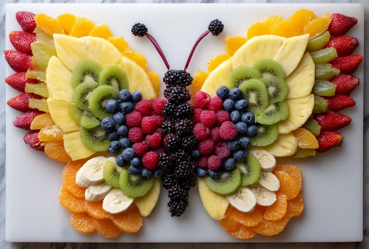 Obstschmetterling für den Kindergeburtstag - Variante