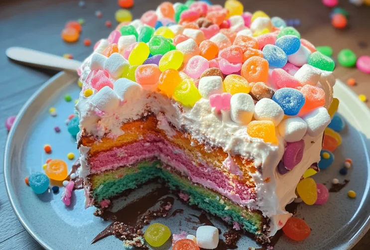 Der Regenbogen-Chaos-Kuchen: Wenn Kinderträume essbar werden